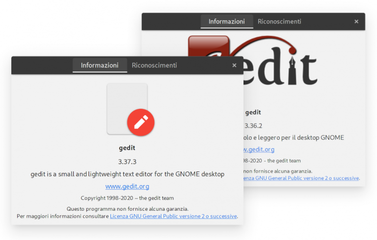 Gedit 3.37 about